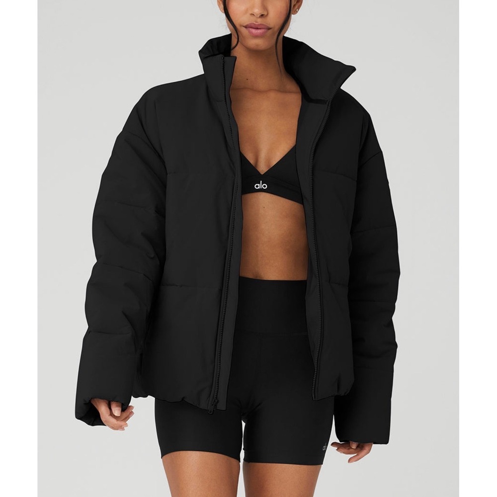 Alo Yoga Stretch Woven Street Puffer Jacket Quilted Medium